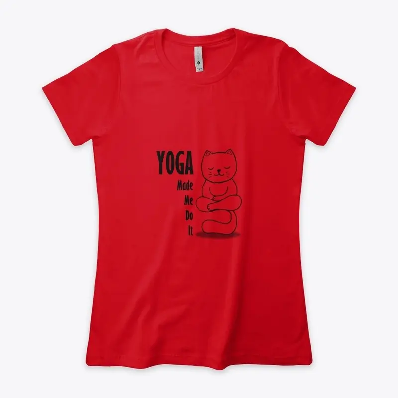 Yoga Made me do it - cat design